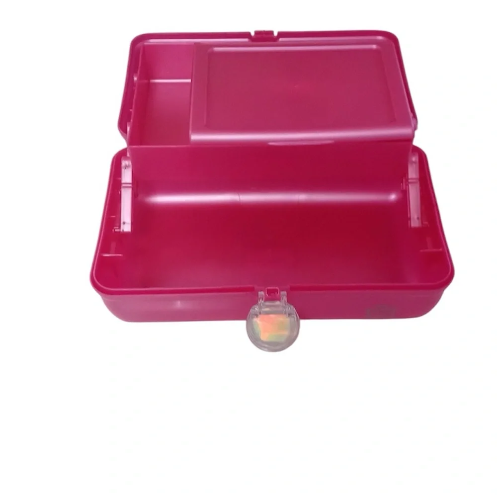 Caboodles On The Go Girl Makeup Case Hot Pink Barbie Retro Y2K Travel Organizer